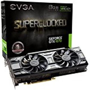 $469.99 EVGA GeForce GTX 1070 Ti SC GAMING ACX 3.0 Black Edition, 8GB GDDR5, EVGA OCX Scanner OC, White LED, DX12OSD Support (PXOC) Graphics Card 08G-P4-5671-KR: Computers & Accessories显卡