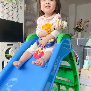 儿童可折叠滑梯，适合18个月+宝宝