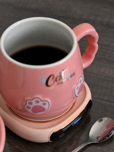 有线|🉑爱猫咪加热咖啡杯😻
