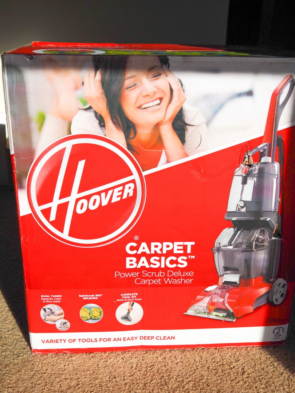💙19. Hoover地毯清洁机开箱&使...