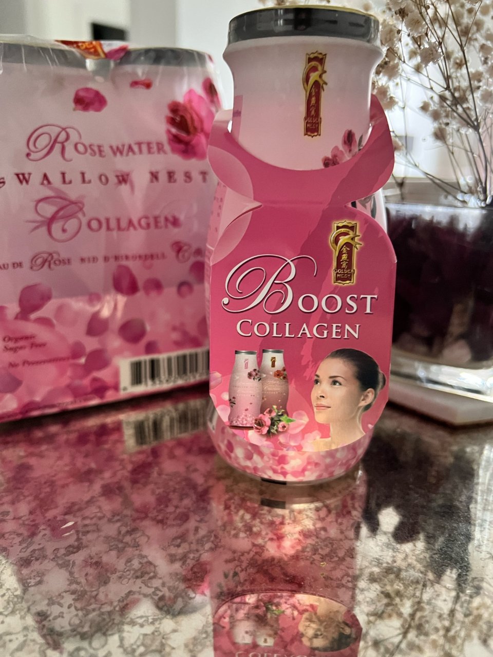 Premium Swallow Bird's Nest Collagen Drink with Rosewater - 4 or 12 Bo