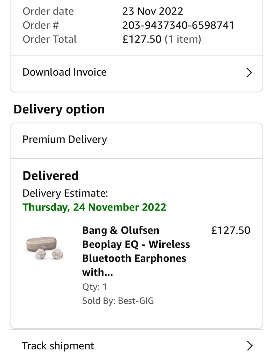 Bang & Olufsen Beoplay EQ - Wireless Bluetooth Earphones with Microphone and Active Noise Cancelling, Up to 20 hours of Playtime, Sand: Amazon.co.uk: Musical Instruments & DJ
