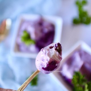 🍴5⃣️分钟DIY【紫薯芋奶冰淇淋】🍴...