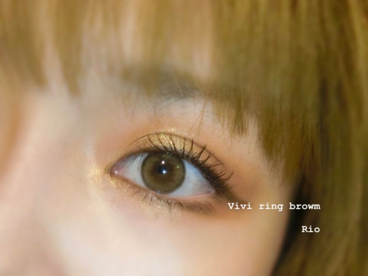 隐形眼镜 vivi ring brown...