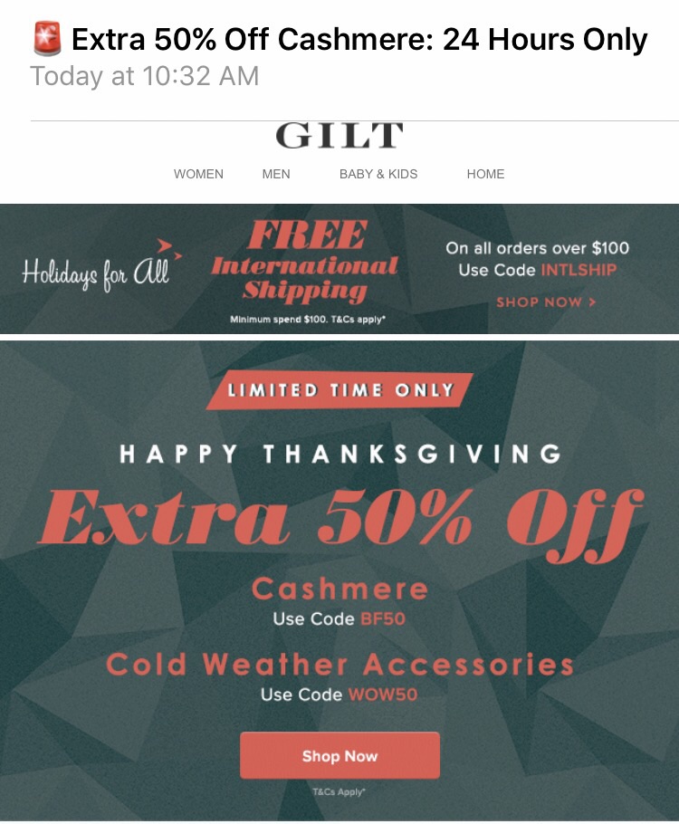 Extra 50% Off: Cashmere & Cold Weather Accessories