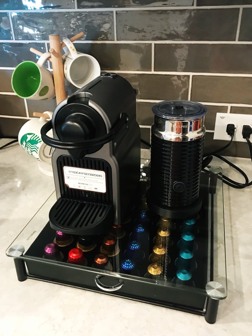 nespresso咖啡机,nespresso奶泡机,amazon胶囊咖啡收纳