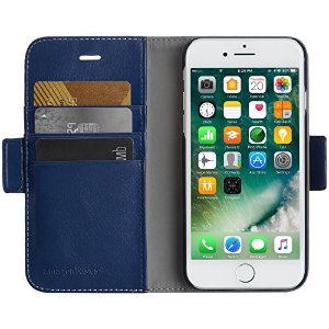 AmazonBasics iPhone 8 / 7 皮革钱包式手机保护壳
