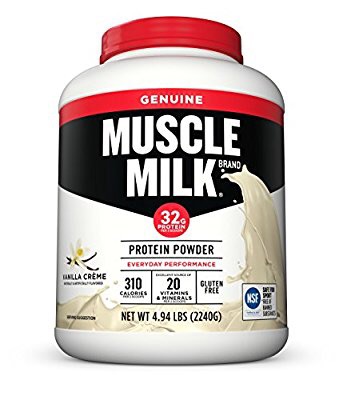 Amazon.com：肌肉牛奶真正的蛋白粉，香草Crè我，32g蛋白，4.94磅：健康及个人护理