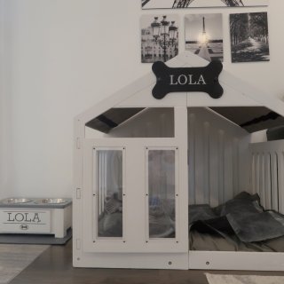 Modern Wood Dog House, Kennel / Crate Series | WLO