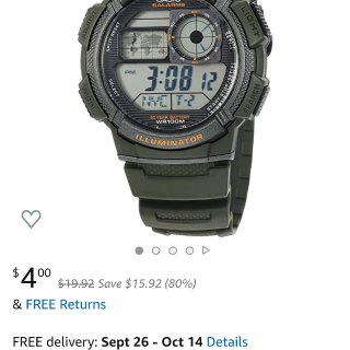 $4的Casio 手表看过来！...