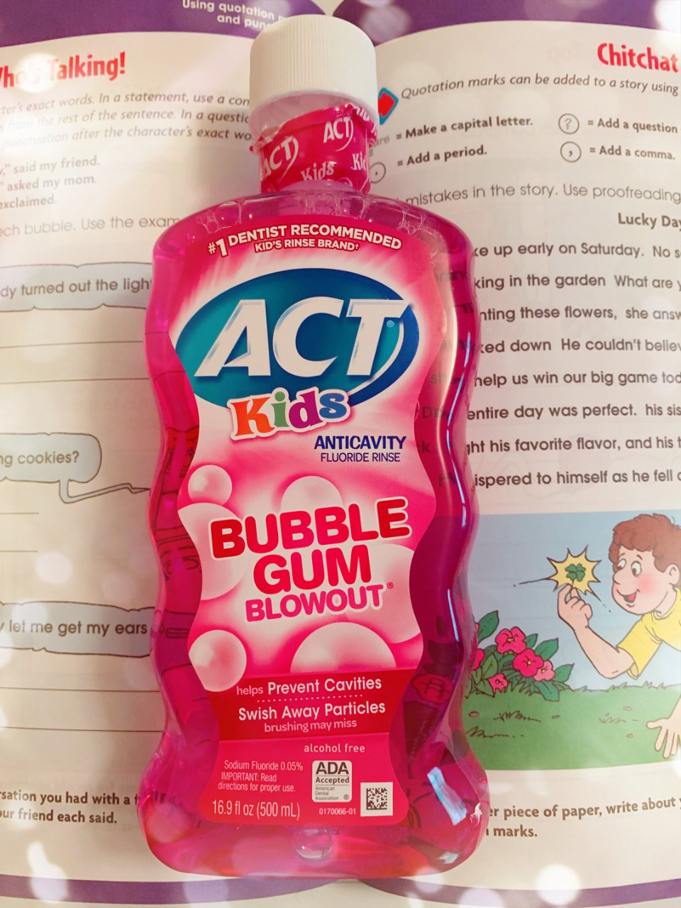 5月晒货挑战,Act漱口水,粉红色元素,泡泡糖口味