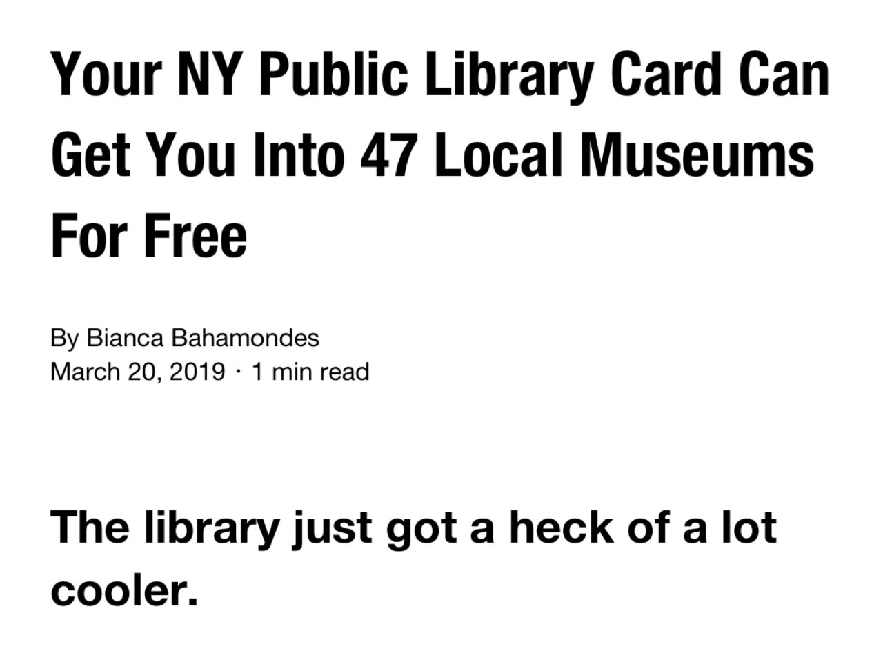 紐約圖書館卡