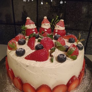 母上大人做的圣诞蛋糕～～～...
