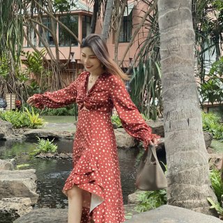 旅游穿搭｜夏威夷复古红裙+最近日常配饰✨...