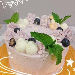酸甜蓝莓奶油蛋糕～...