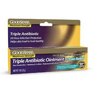 GoodSense Maximum Strength Triple Antibiotic Ointment plus Pain Relief 1 Ounce