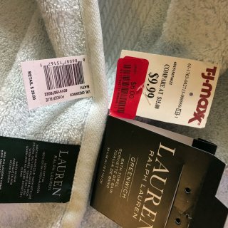 TjMaxx 清仓区买了价格便宜的浴巾和...