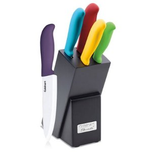 Cuisinart 6-Piece Ceramic Cutlery Knife Block Set