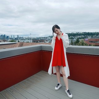 Zara小红裙