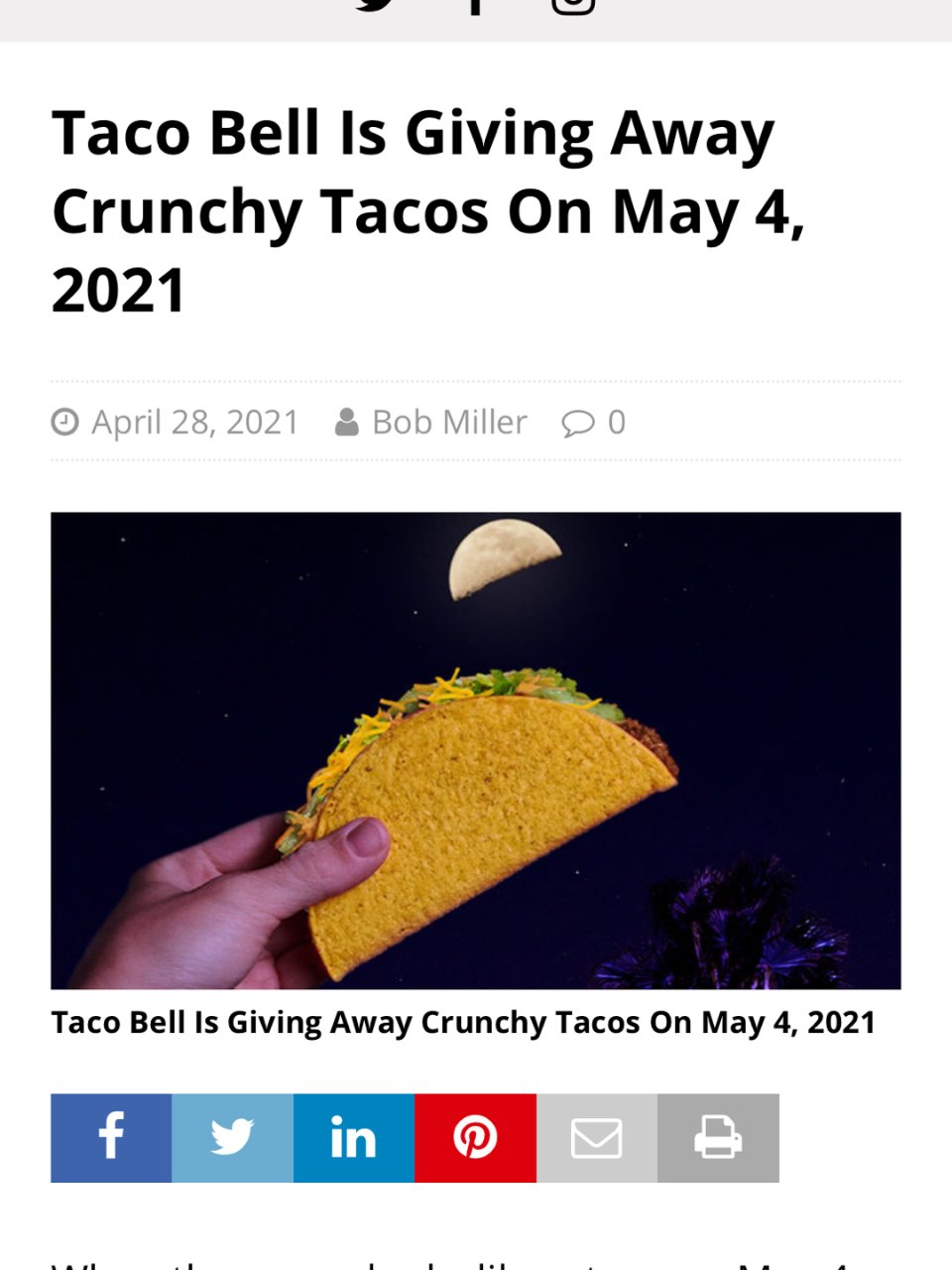 5/4/2021 Taco Bell 免...