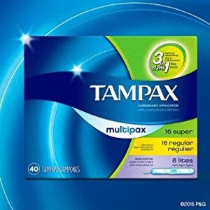 Tampax 超强吸收卫生棉条混合装 共120条 无香味