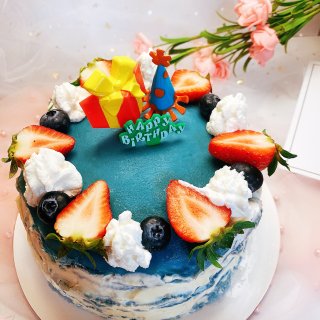 十月的小确幸1⃣️｜蓝色的梦幻千层蛋糕...