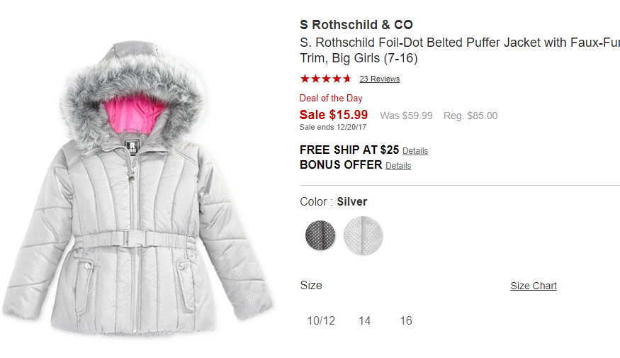 S Rothschild & CO女童外套