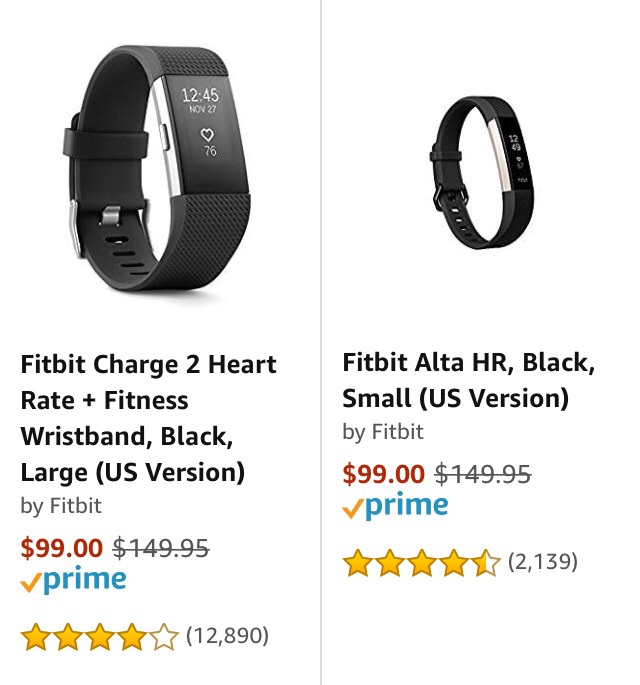 Amazon： BFCM Fitbit 运动手环 两款可选