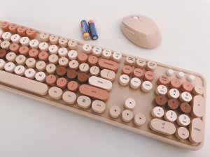 微众测｜KOOTOP粉色无线鼠标键盘套装