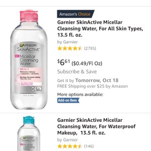 之前推荐过的卸妆水，tjmaxx只要$3.99还免费送了小样