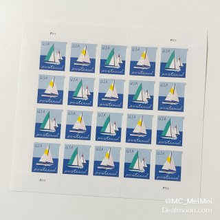 USPS｜明信片郵票 · 帆船系列...