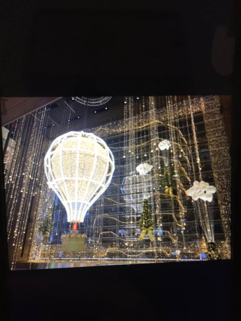 终于去看了哈德逊广场的热气球灯饰。果然财...