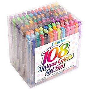 Courise 108 Unique Colors Gel Pens Gel Pen Set