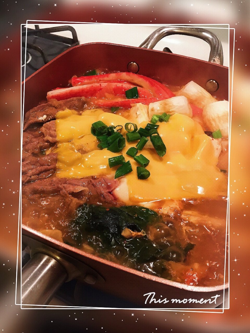 韩式部队锅,超好吃,蟹肉棒,葱花,起司,自己动手 丰衣足食,美食美味,变成更好的自己