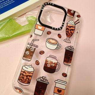 Mosnovo透明咖啡图案手机壳Case...