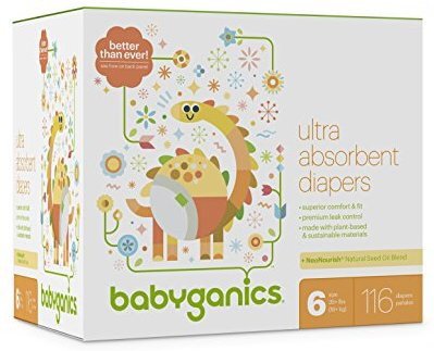 Ultra Absorbent Diapers, Size 6, 116 count @ Amazon