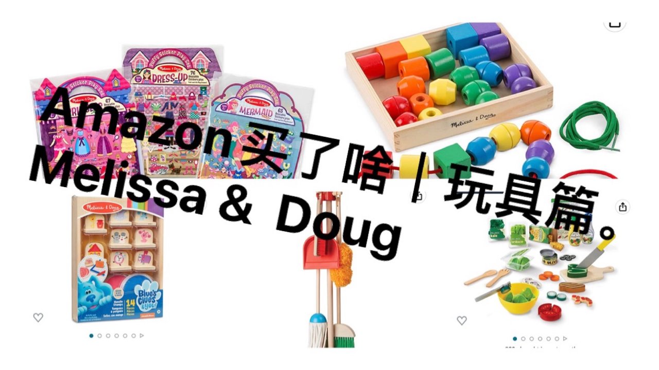 Amazon买什么| 玩具篇｜Melissa & Doug 来一打