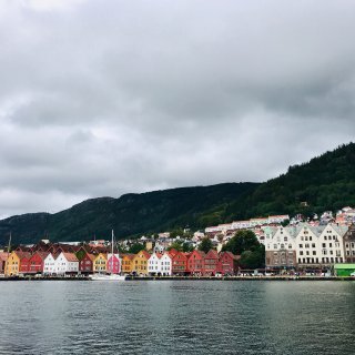 芮妮带你游北欧 - 挪威🇳🇴卑尔根海港一...