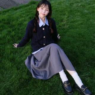 放学一起走，今天是秋天学院风的韩高学姐...