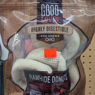 Good Lovin' Highly Digestible Rawhide Donuts Dog Treats, 10.2 oz., Count of 6 | Petco