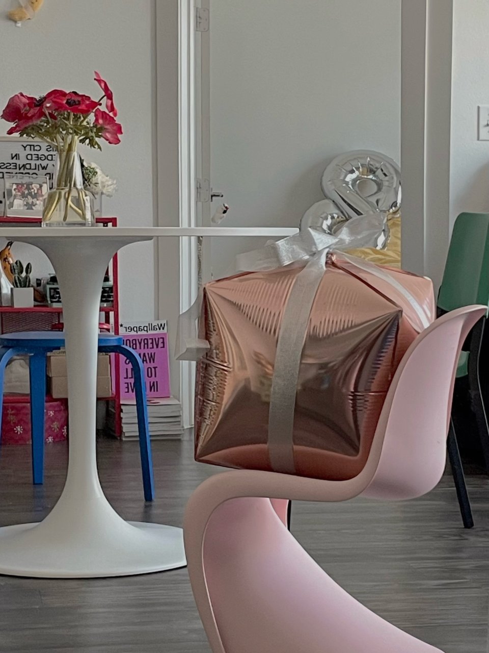 Pink Panton Junior椅子