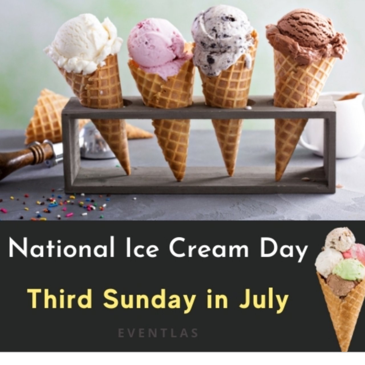 全国冰淇淋日🍦 周日有优惠和免费冰淇淋😋...