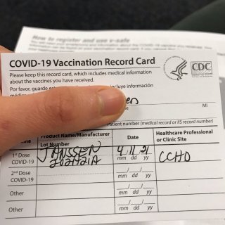 宾州接种强生疫苗...
