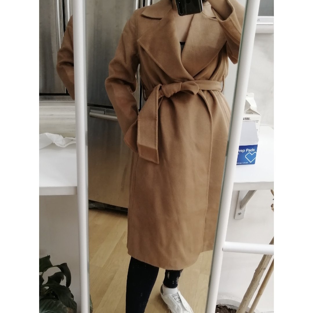 Petite Studio‘s Denver Wool Coat in Camel - Women's Fashion