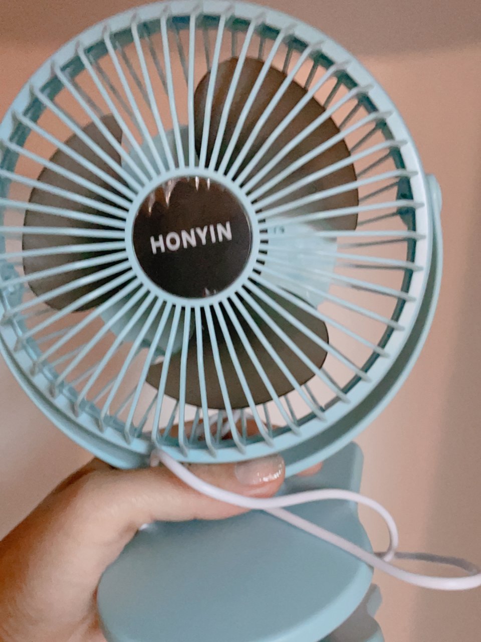 HONYIN USB Powered Stroller Fan—6 Inch Clip on Fan, Portable Cooling Fan with 3 Speeds, Sturdy Clamp, 360° Rotate USB Fan for Desk, Personal Quiet Electric Fan for Library Bedroom Camping: Home & Kitchen