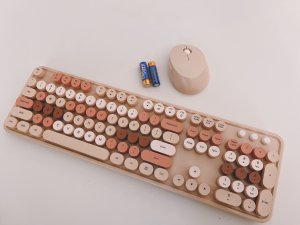 微众测｜KOOTOP粉色无线鼠标键盘套装