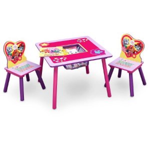 Nickelodeon Paw Patrol Skye and Everest, Table and Chair Set with Storage