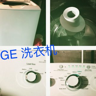 GE 洗衣机和烘干机，不皱衣服的洗烘系列...