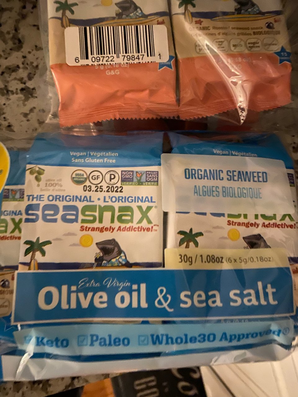 Organic Seaweed, Original, 6 Pack, 0.18 oz (5 g) Each - iHerb