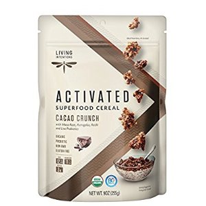 Living Intentions Activated Superfood Cereal Organic Cacao Crunch 9 Ounce